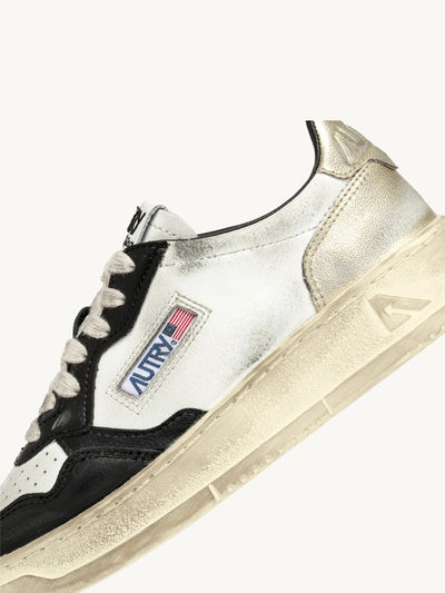 Super Vintage Medalist Sneaker in platin-weiß-schwarz