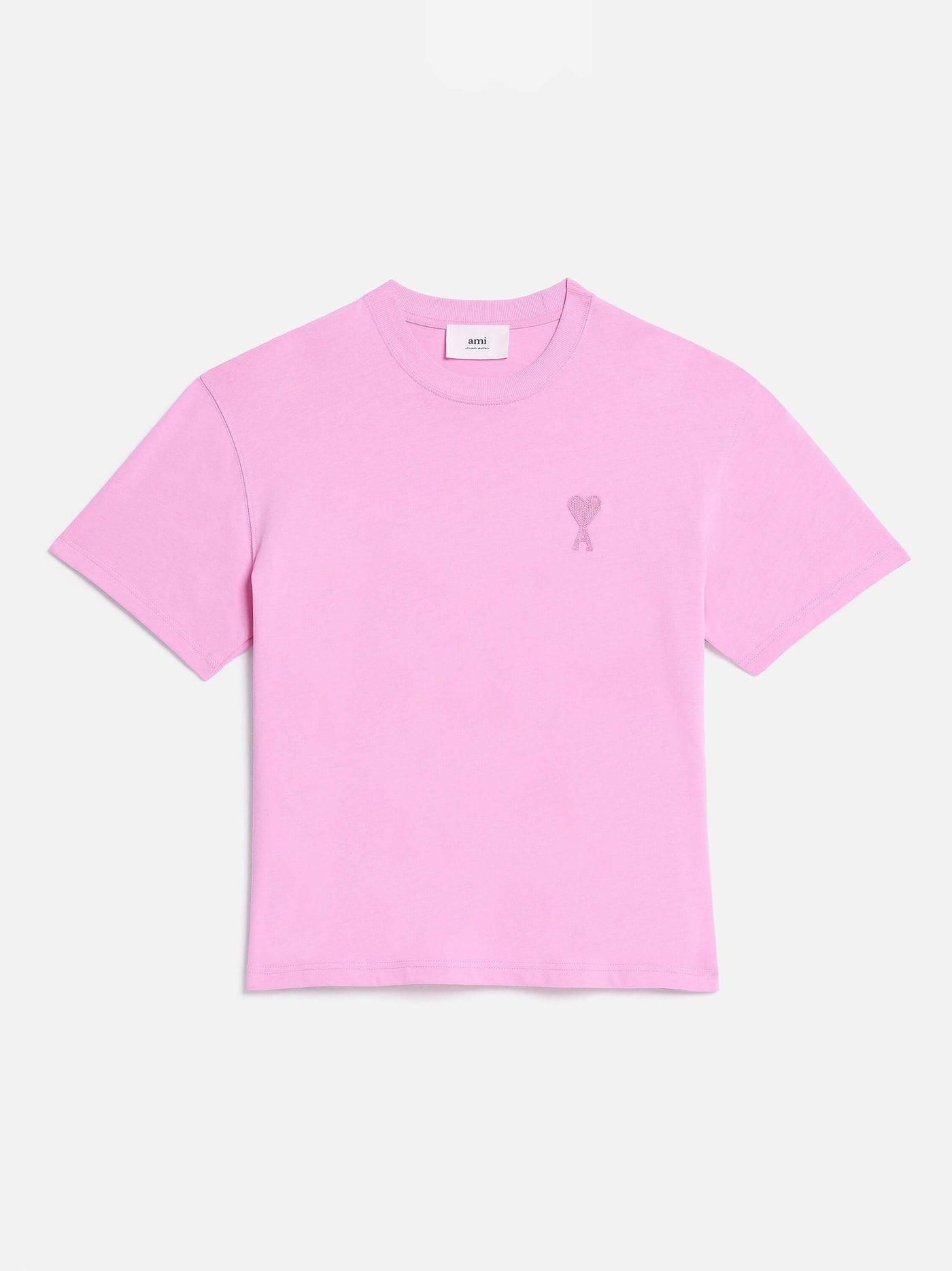 AMI Paris Shirts & Tops | Oversize T-Shirt candy rosa tonal de Coeur | UTS004.726 663 rose / ADAM/EVE