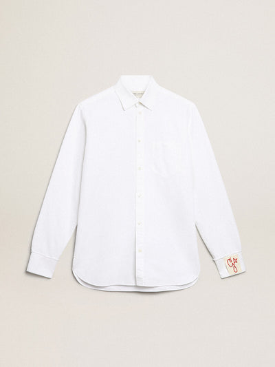 Golden Goose Hemden | Oxford Baumwollhemd weiß | GMP00246.P000681.10189 / ADAM/EVE