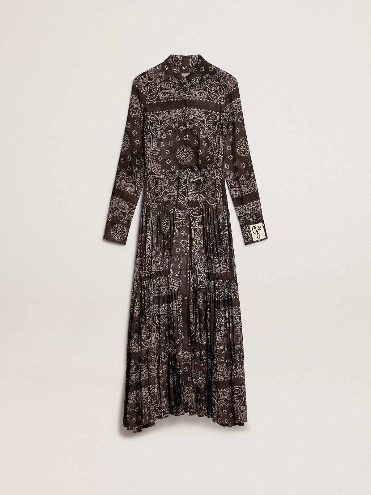 golden goose bandana dress Golden Goose Golden Bandana-Print Long Shirtdress