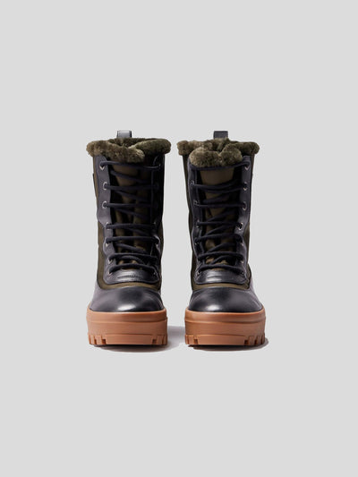 Mackage Stiefel & Boots | gefütterter Lammfell Boot HERO in army-schwarz | HERO-M army-black-1 / ADAM/EVE