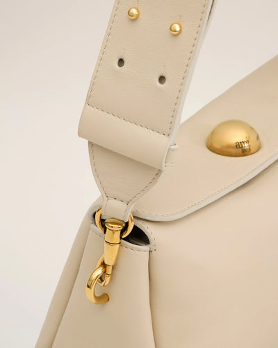 Carrousel Bag aus Leder in ginger-chalk-beige