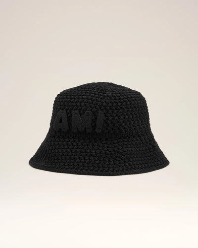 Bucket Hat gestrickt in schwarz