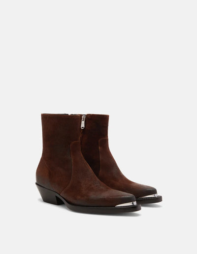 Camperos Biker Cowboy Boot in braun