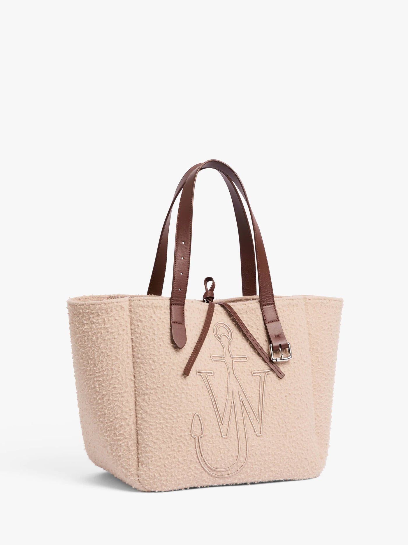 Gürteltasche aus Wolle in beige