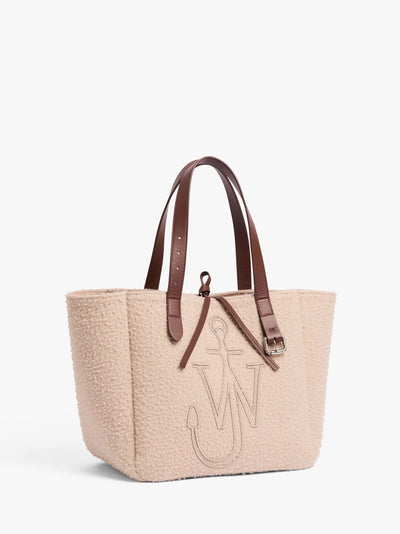 Gürteltasche aus Wolle in beige