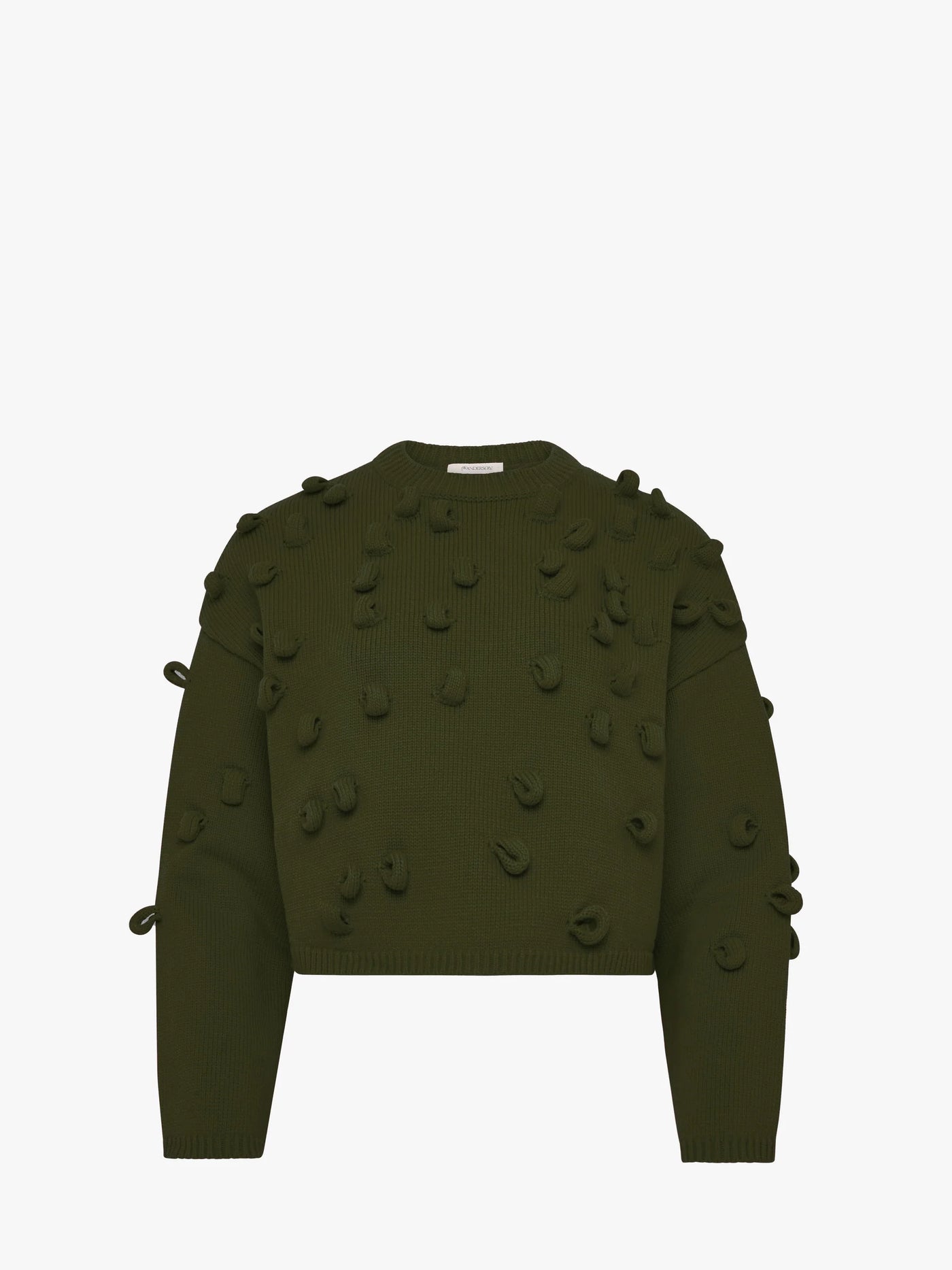 Cropped Pullover mit Schleife