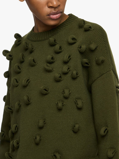 Cropped Pullover mit Schleife