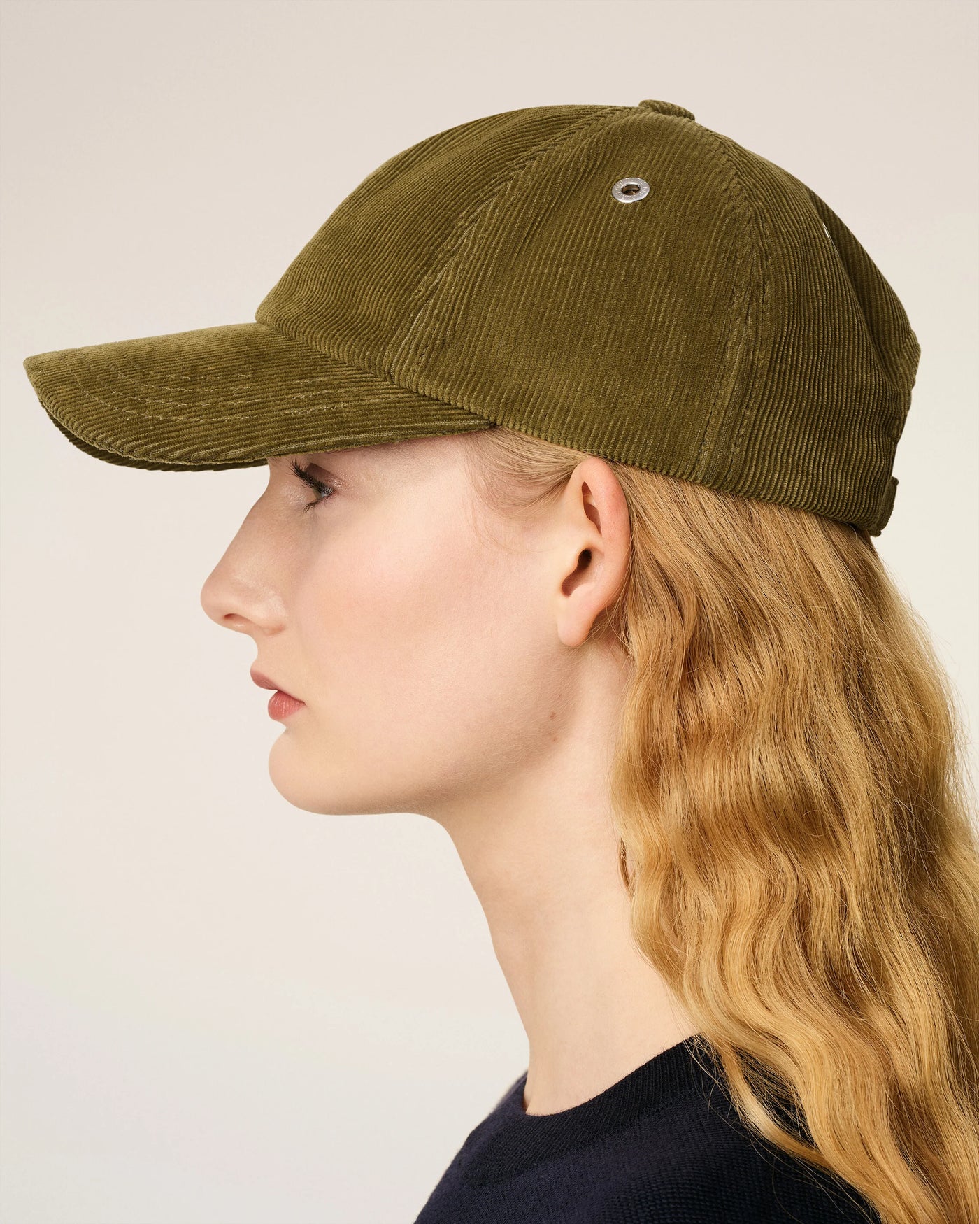 Cord Cap de Coeur in bronze-grün-schwarz