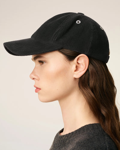 Cord Cap de Coeur in anthrazit-schwarz
