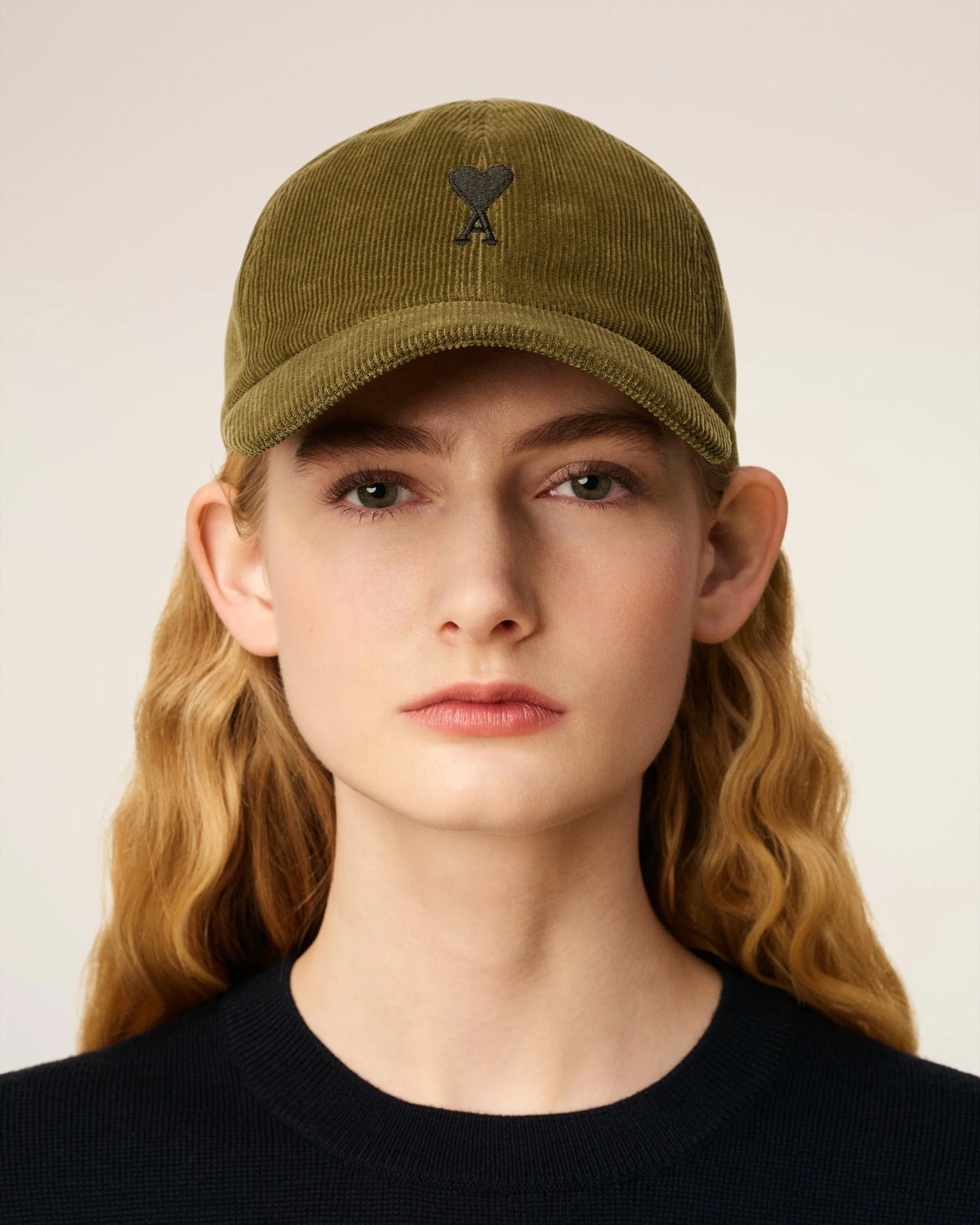 Cord Cap de Coeur in bronze-grün-schwarz