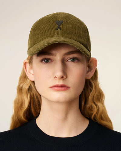 Cord Cap de Coeur in bronze-grün-schwarz