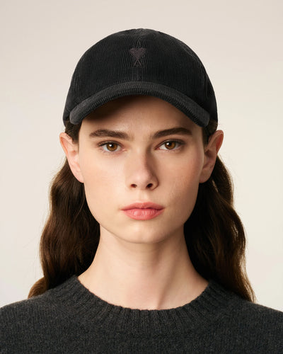 Cord Cap de Coeur in anthrazit-schwarz