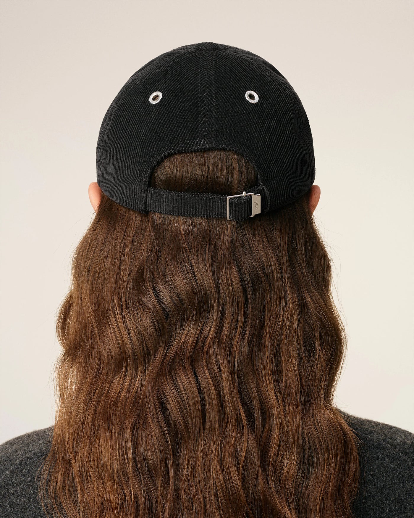 Cord Cap de Coeur in anthrazit-schwarz