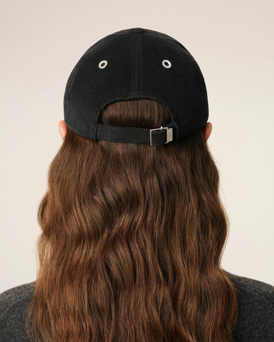 Cord Cap de Coeur in anthrazit-schwarz