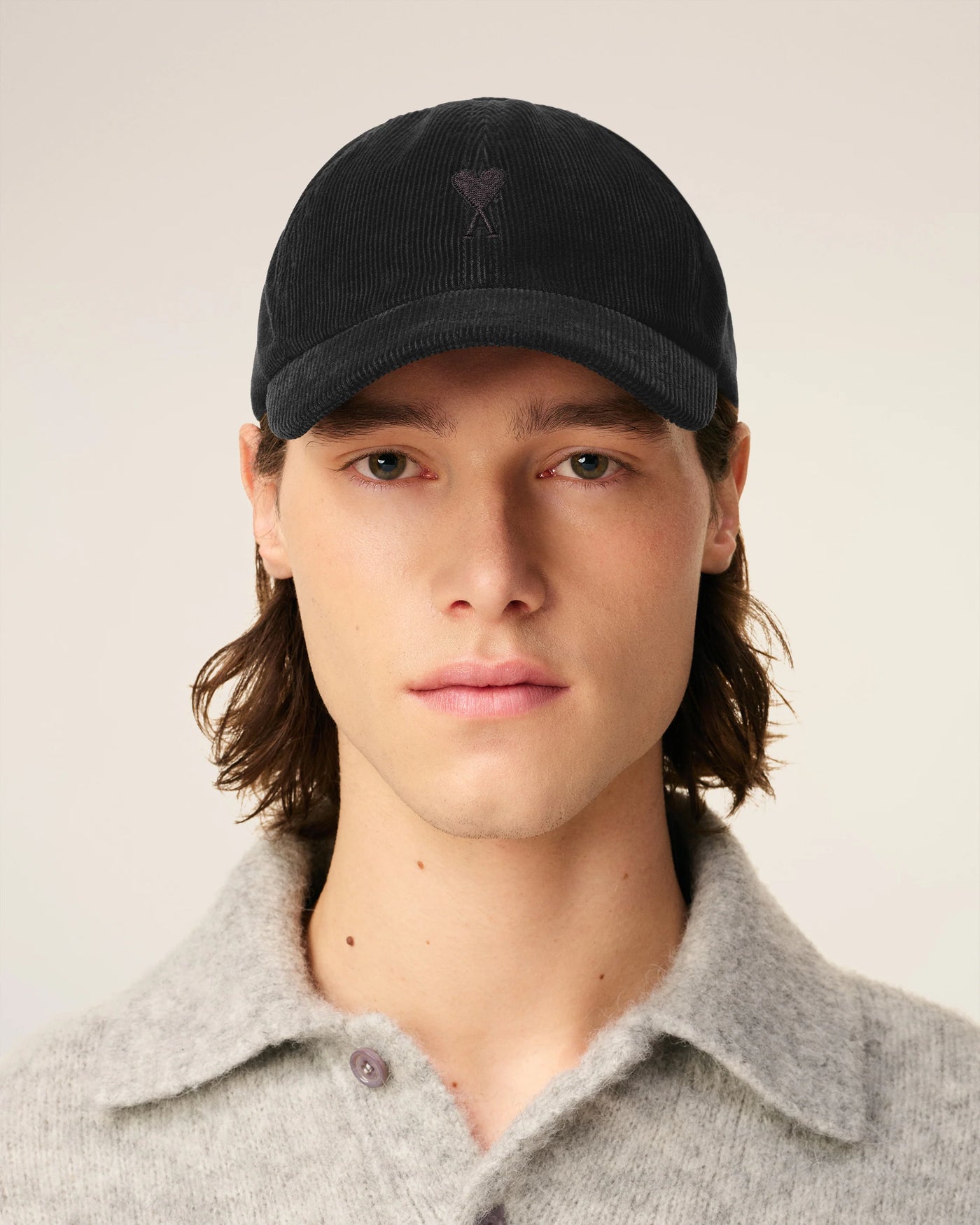 Cord Cap de Coeur in anthrazit-schwarz