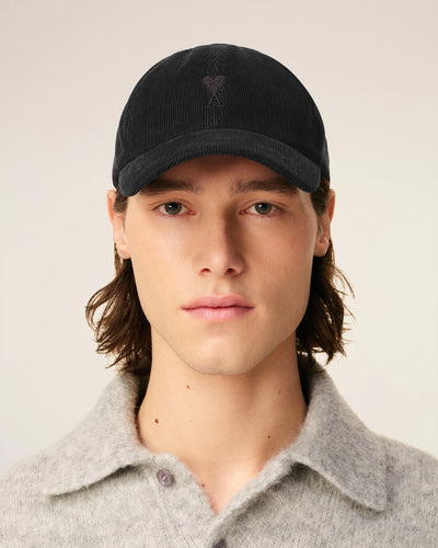 Cord Cap de Coeur in anthrazit-schwarz