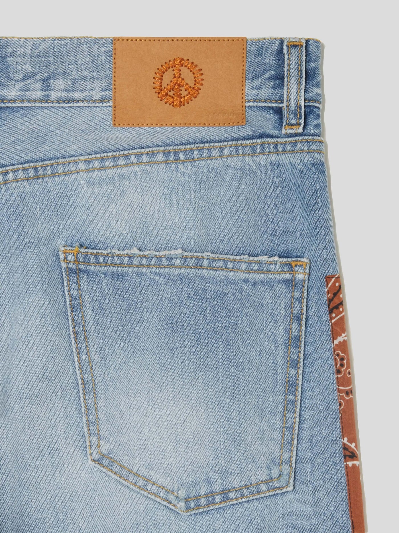 ALANUI Jeans | Denim Jeans California Patchwork | LWYB002S23DEN0014084 26 / ADAM/EVE