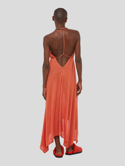 ALANUI Kleider | Get Lost Kleid aus Leinen in coral-orange | LWHI048S23KNI0012626 O/S / ADAM/EVE