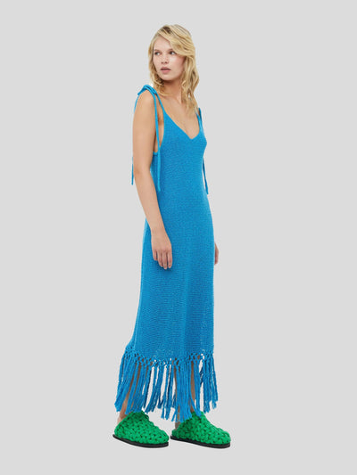 ALANUI Kleider | Strickkleid "Sunset at the Beach" blau | LWHI040S23KNI0014045 S / ADAM/EVE