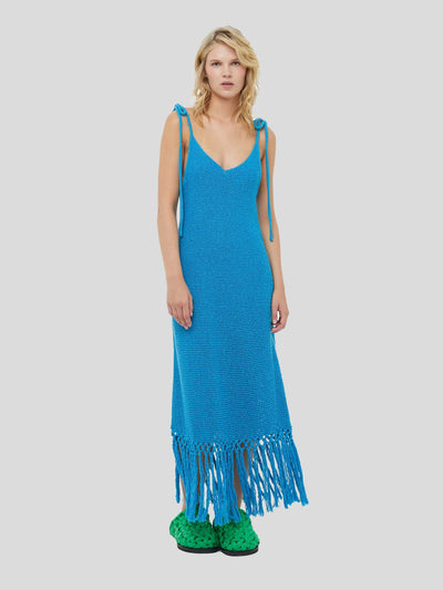 ALANUI Kleider | Strickkleid "Sunset at the Beach" blau | LWHI040S23KNI0014045 S / ADAM/EVE