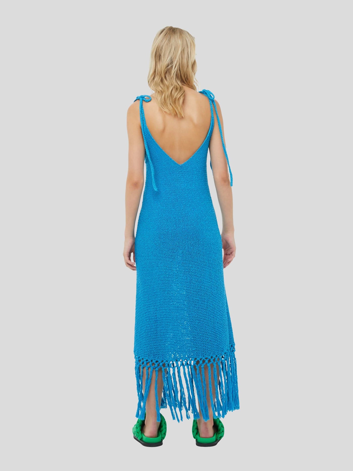 ALANUI Kleider | Strickkleid "Sunset at the Beach" blau | LWHI040S23KNI0014045 S / ADAM/EVE