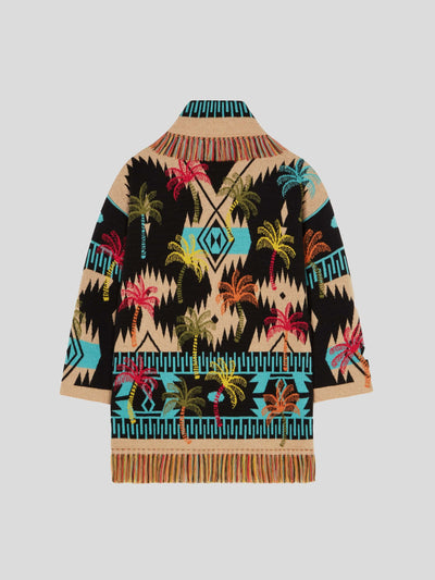 ALANUI Pullover & Strick | Cardigan Palmen-Jacquard multicolor | LWHB064S23KNI0251084 XS / ADAM/EVE