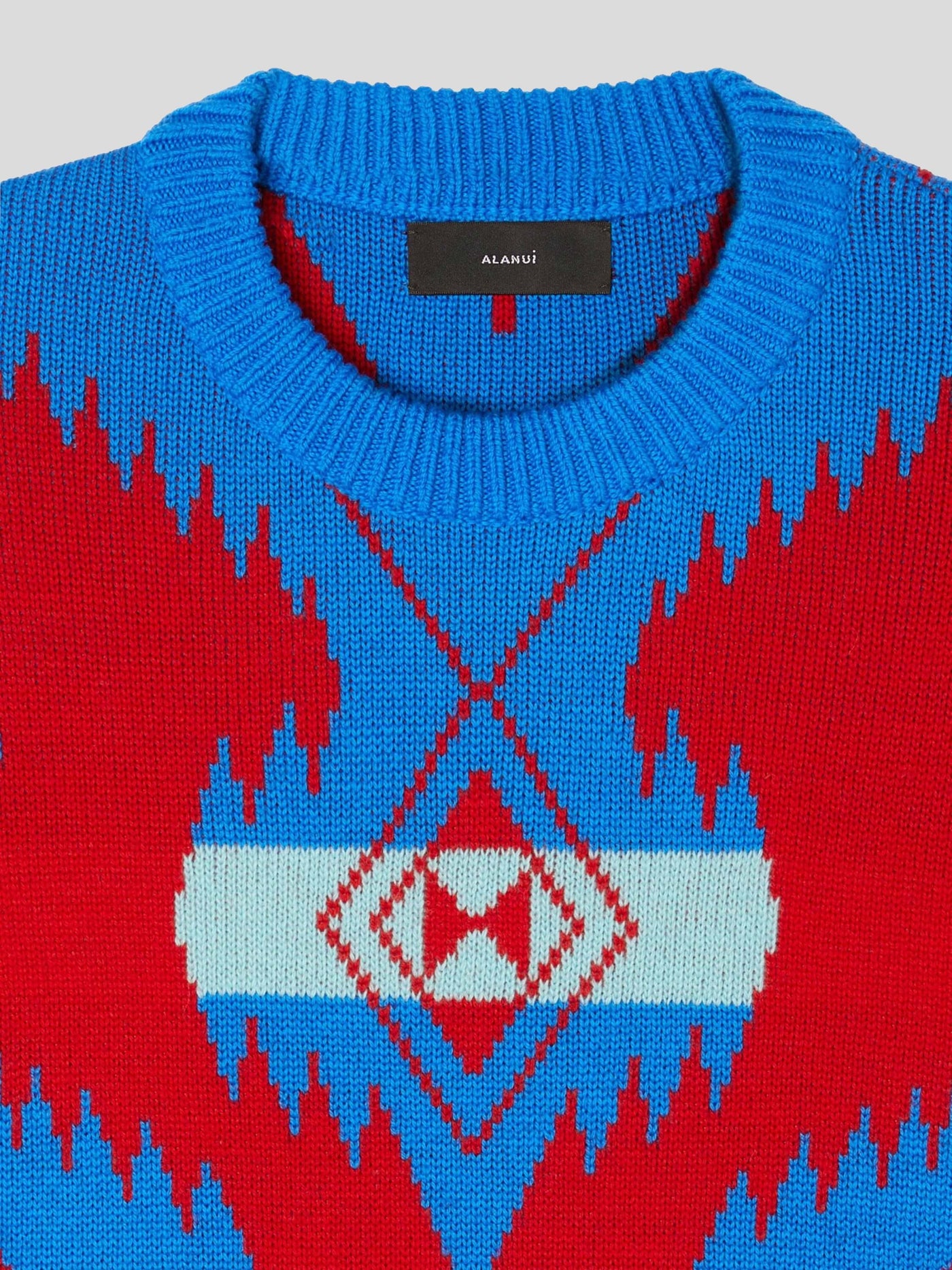 ALANUI Pullover & Strick | Jacquard Iconic Pullover rot-blau | LMHE021F22KNI0032584 red / ADAM/EVE