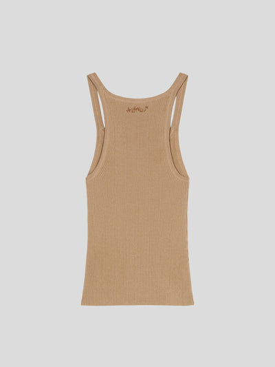 ALANUI Shirts & Tops | Strick Tank Top back in the 90S sand | LWHA103S23KNI0011717 S / ADAM/EVE