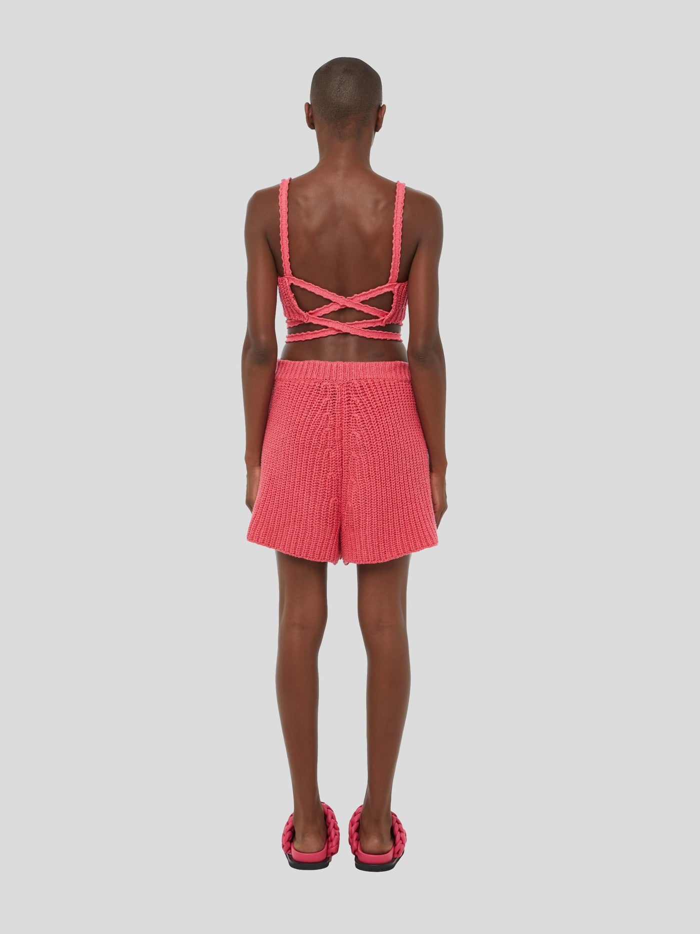 ALANUI Shorts & Bermudas | Strick Short Palm Springs pink | LWHM014S23KNI0023232 S / ADAM/EVE