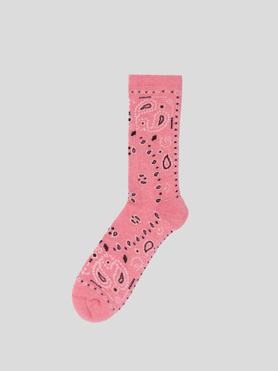 ALANUI Socken | Bandana Socken in pink-offwhite | LWRA007F22KNI0013003 pink / ADAM/EVE