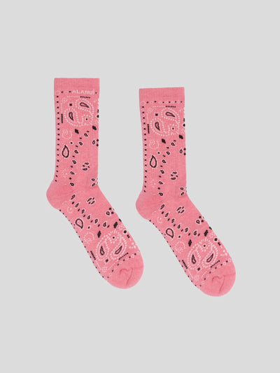 ALANUI Socken | Bandana Socken in pink-offwhite | LWRA007F22KNI0013003 pink / ADAM/EVE
