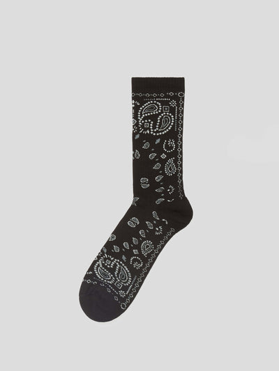 ALANUI Socken | Bandana Socken in schwarz-offwhite | LWRA007F22KNI0011003 black / ADAM/EVE