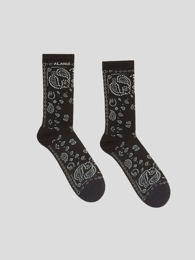 ALANUI Socken | Bandana Socken in schwarz-offwhite | LWRA007F22KNI0011003 black / ADAM/EVE