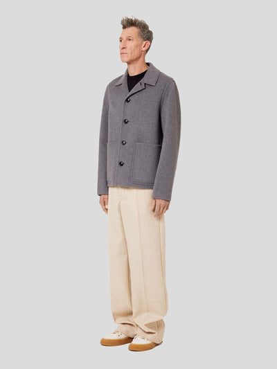 AMI Paris Jacken | Double-Face Jacke grau-meliert | HJK200.251 050 grey / ADAM/EVE