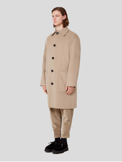 AMI Paris Mäntel | Double Face Wollmantel beige | UCO002.251 250 beige / ADAM/EVE