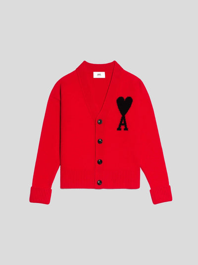 AMI Paris Pullover & Strick | Cardigan de Coeur rot | UKC002.018 605 red / ADAM/EVE