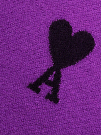 AMI Paris Pullover & Strick | Oversize Pullover de Coeur purple-lila | UKS002.018 501 purple / ADAM/EVE