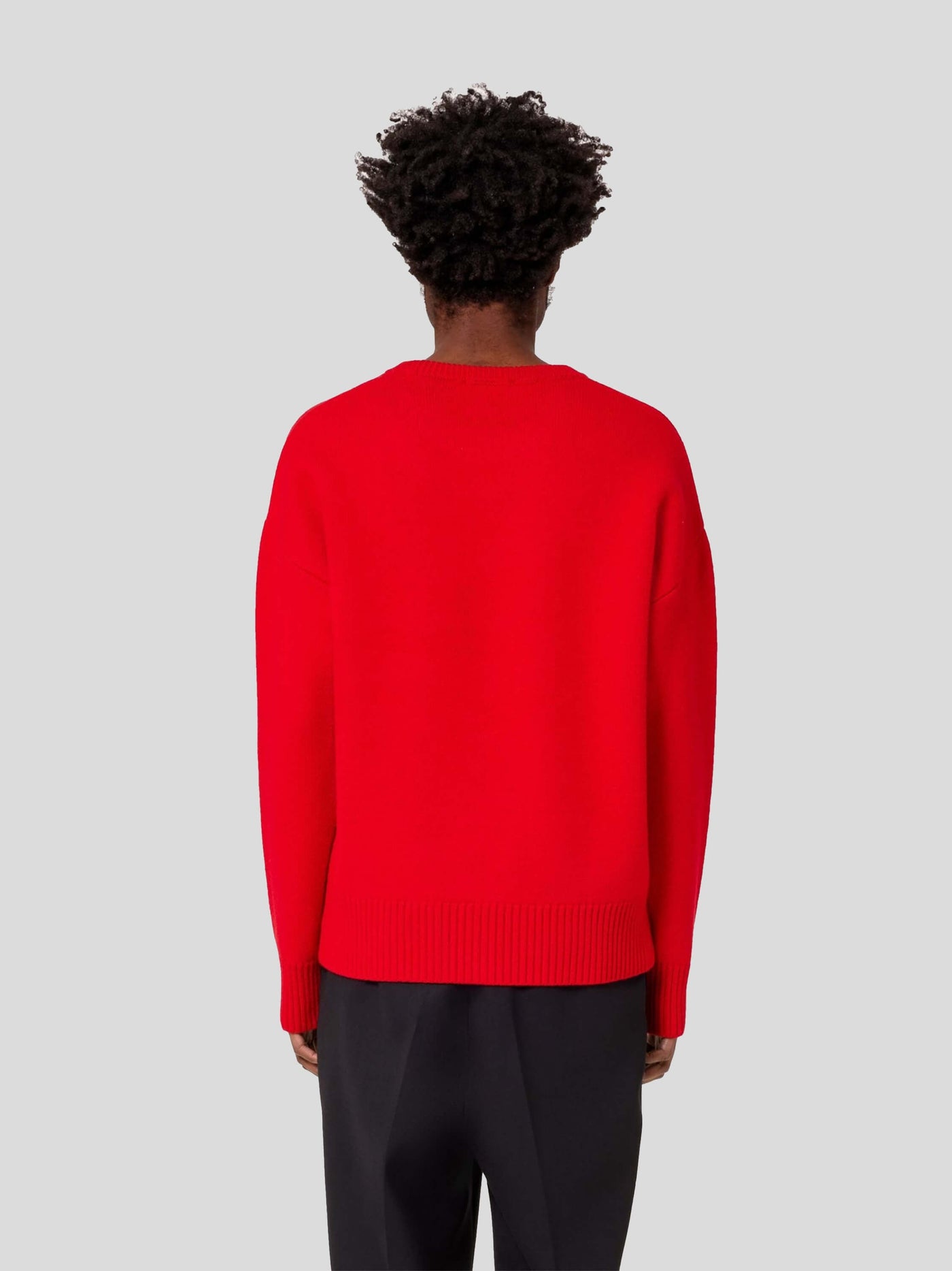 AMI Paris Pullover & Strick | Oversize Pullover de Coeur rot | UKS002.018 red / ADAM/EVE