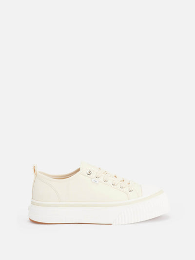 AMI Paris Sneaker | Low Top Stoff Sneaker 1980 ecru-beige | USN008.AW0006 150 ecru-6 / ADAM/EVE