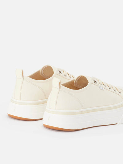 AMI Paris Sneaker | Low Top Stoff Sneaker 1980 ecru-beige | USN008.AW0006 150 ecru-6 / ADAM/EVE