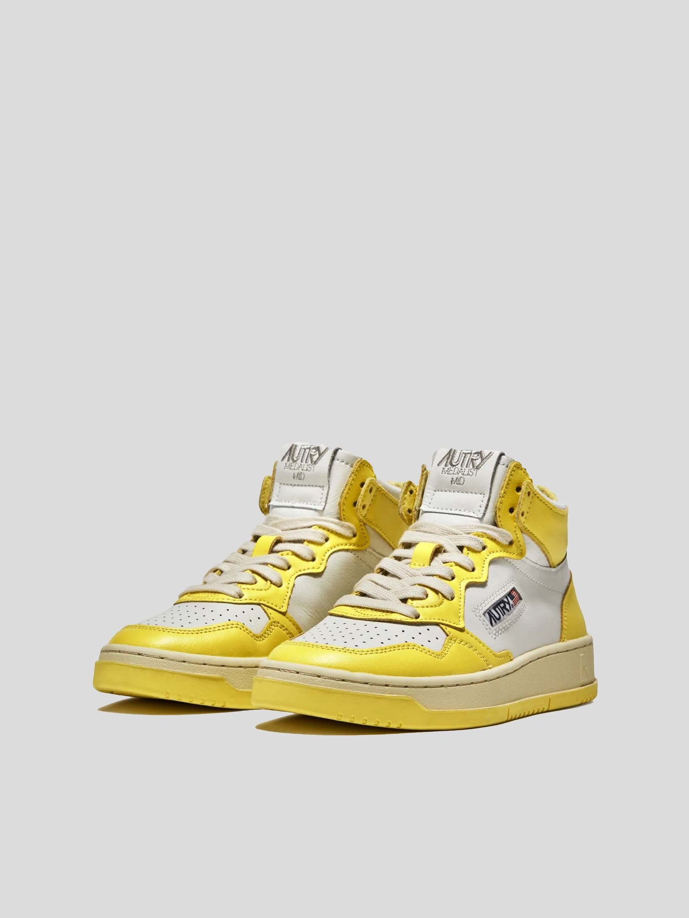 Autry Sneaker | Mid Top Sneaker Medalist AUMM WB23 gelb | AUMM WB23 yellow / ADAM/EVE