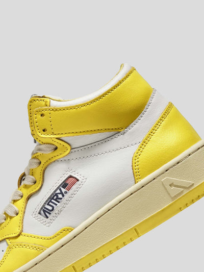 Autry Sneaker | Mid Top Sneaker Medalist AUMM WB23 gelb | AUMM WB23 yellow / ADAM/EVE