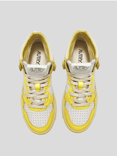 Autry Sneaker | Mid Top Sneaker Medalist AUMM WB23 gelb | AUMM WB23 yellow / ADAM/EVE