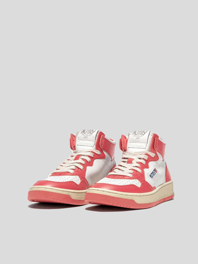 Autry Sneaker | Mid Top Sneaker Medalist lobster-pink AUMW WB22 | AUMW WB22 lobster / ADAM/EVE