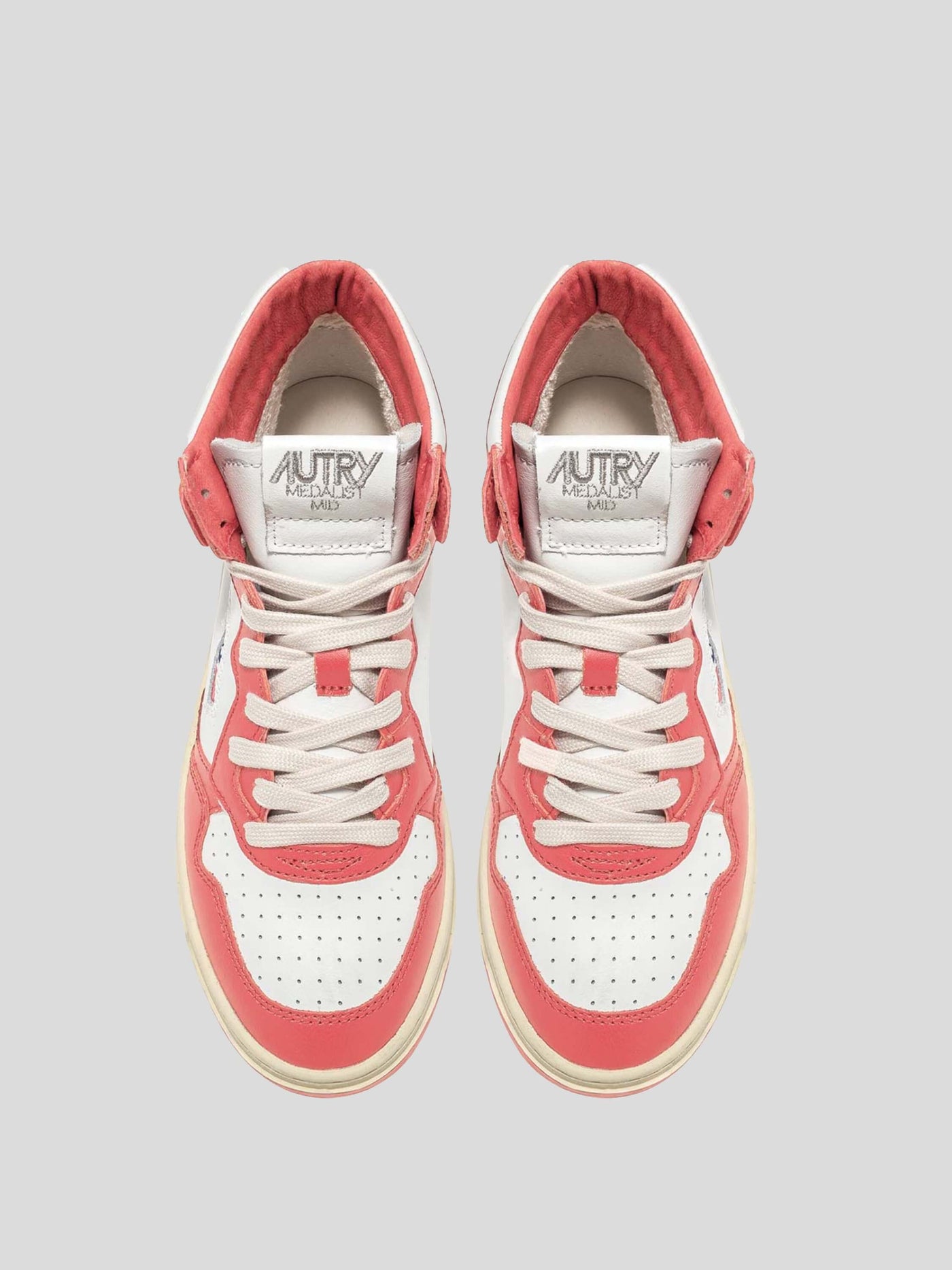 Autry Sneaker | Mid Top Sneaker Medalist lobster-pink AUMW WB22 | AUMW WB22 lobster / ADAM/EVE