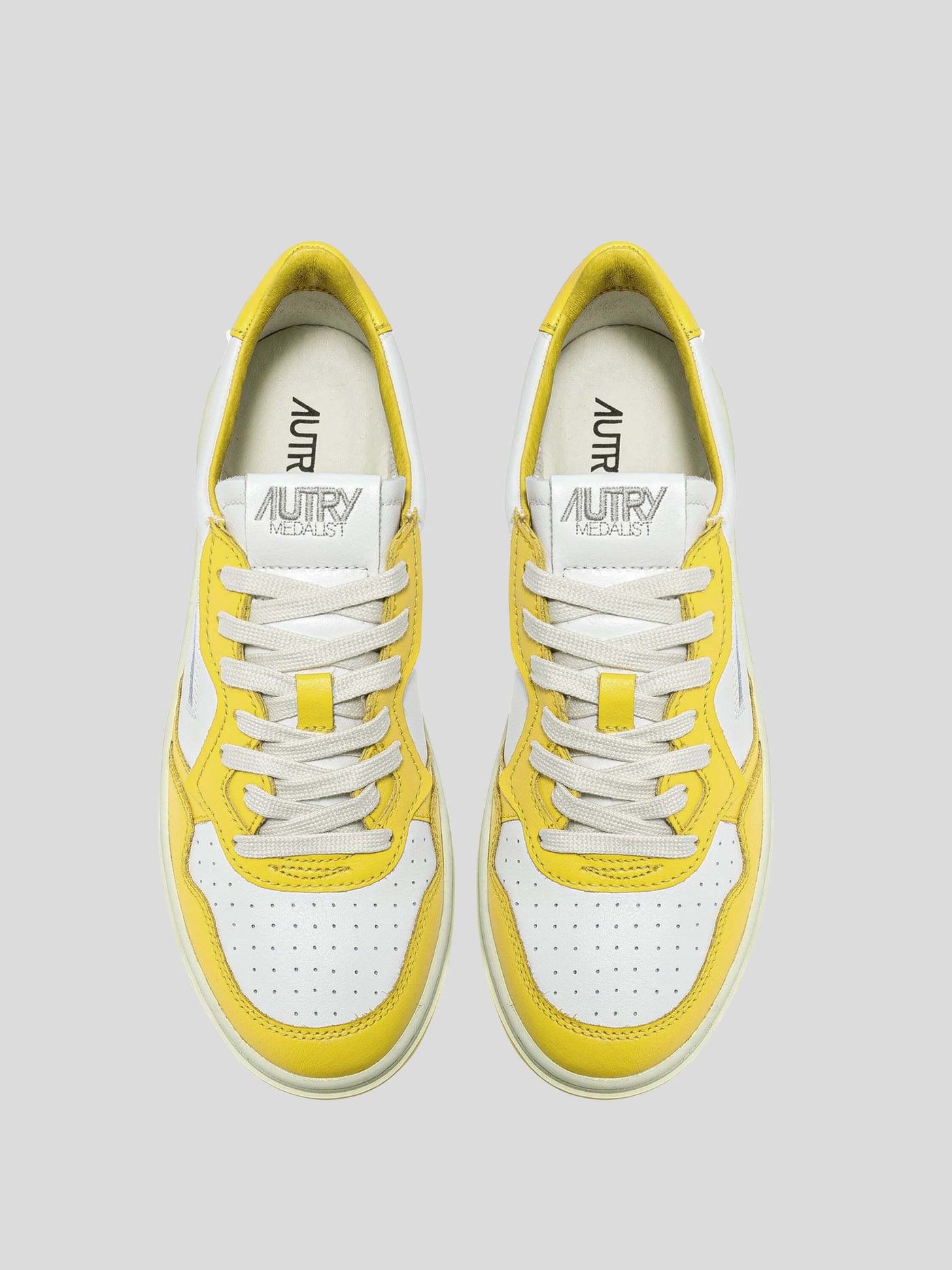 Autry Sneaker | Sneaker Medalist AULM WB23 gelb-weiß | AULM WB23 yellow-1 / ADAM/EVE