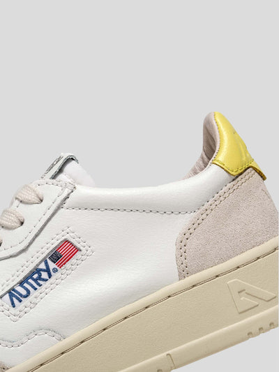Autry Sneaker | Sneaker Medalist weiß-gelb AULW LS54 | AULW LS54 white-yellow / ADAM/EVE