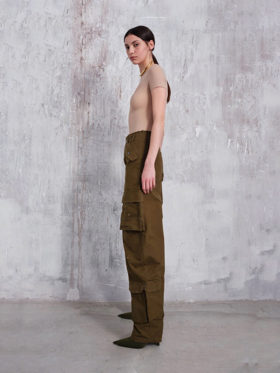 Darkpark Hosen | Cargo Hose Rosalind military-grün | WTR04 FAP05 0061 / ADAM/EVE