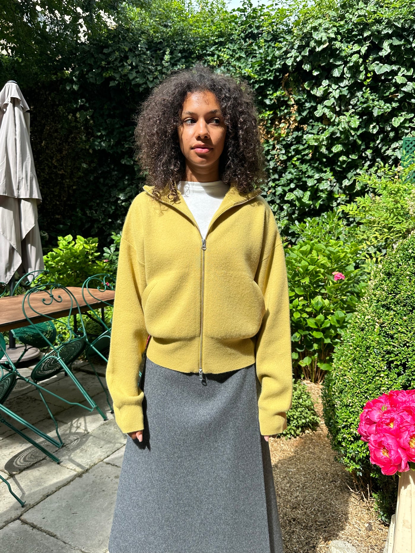 Cashmere Cardigan XTRA CUTE ° 385 in corn